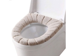 2026-cojín De Inodoro Universal Suave Lavable Caliente Espesorado 2 Piezas Beige