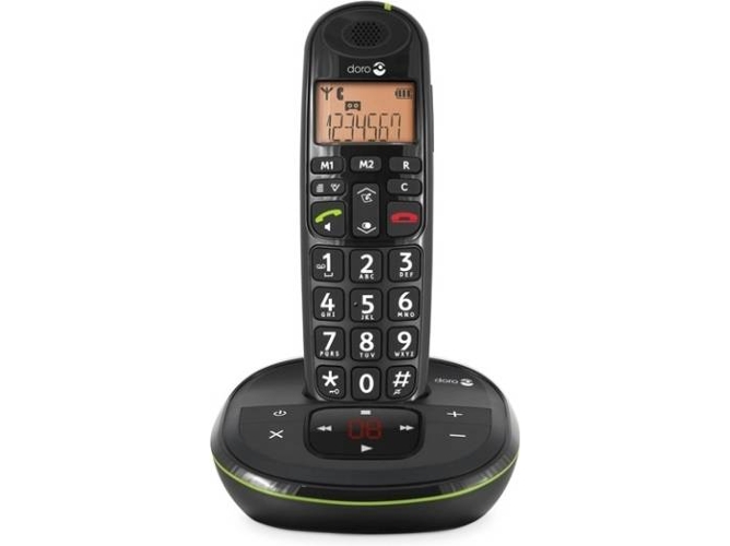 Teléfono fijo Sin Cable DORO PhoneEasy 105wr negro
