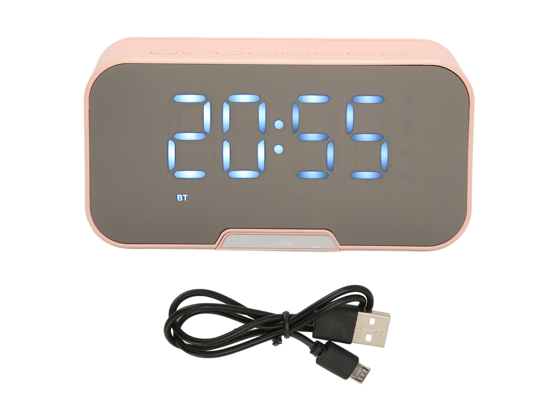 Altavoz Bluetooth Inalámbrico (reloj Espejo, Pantalla De Temperatura)
