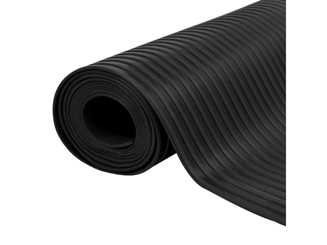 Alfombrilla De Goma Antideslizante 1,5x4 M 3 Mm Acanalado Ancho