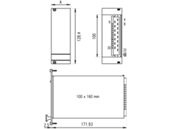 21005478 Panel frontal 1 ud. Schroff (21005478)