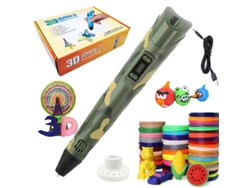 Bolígrafo inteligente 3D SZSMART de Plumas impresas El cable USB de Juguete Interactivo 3M x 12 colores PLA/ABS - Multicolor