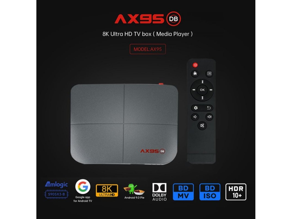 Box Smart Tv H96 Max H616 Wifi de doble banda Android 10.0 4 + 32g 4 + 32G_Enchufe australiano + control remoto G10S