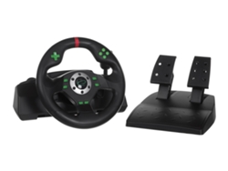 Volante Egw101 para PlayStation, PlayStation 3, USB digital, color negro, verde Esperanza