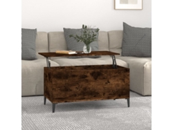 Mesa de Centro de Apoyo 90X44,5X45 Cm Derivados Madera Roble Ahumado