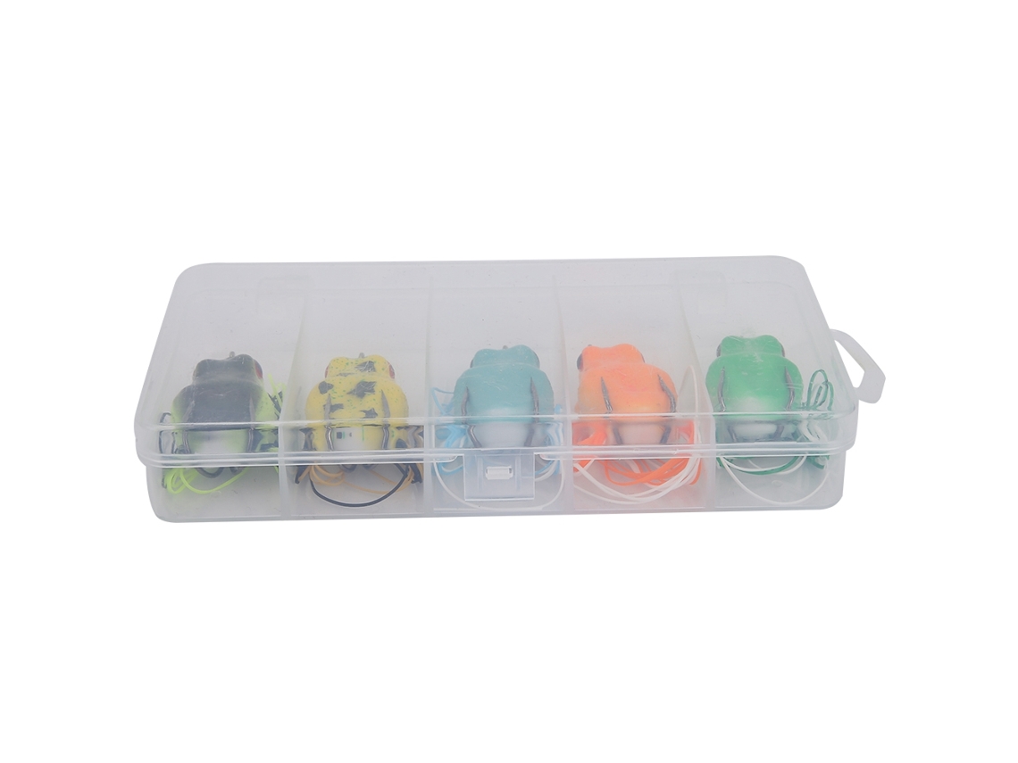 Conjunto De Isca (isca De Rã Para Peixe-cobra, Isca Com Gancho Duplo De Água Doce)
