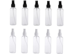Conjunto De 10 Frascos De Spray Vazios, Transparentes, Recarregáveis E Portáteis Para Viagens.