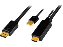 Cable LOGILINK Hdmi Hdmi-A Usb-A Conector Displayport