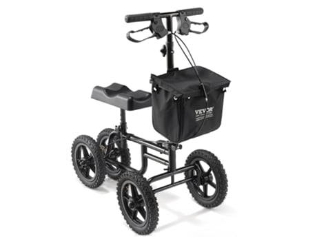 VEVOR Scooter de rodilla de acero al carbono, andador de rodilla plegable, Scooter de recuperación, cargas de 350LB