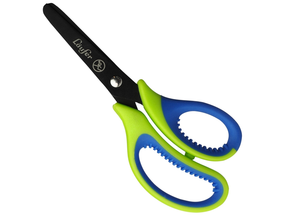 Tijera Artesanal Ergonómica Runner Longitud: 130 Mm Azul/Rojo LÄUFER