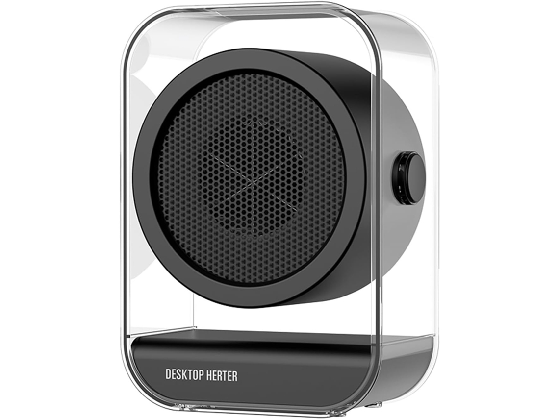 Calefactor Mesa Negro Ptc Cerámica Calentamiento Rápido, Para Casa/oficina