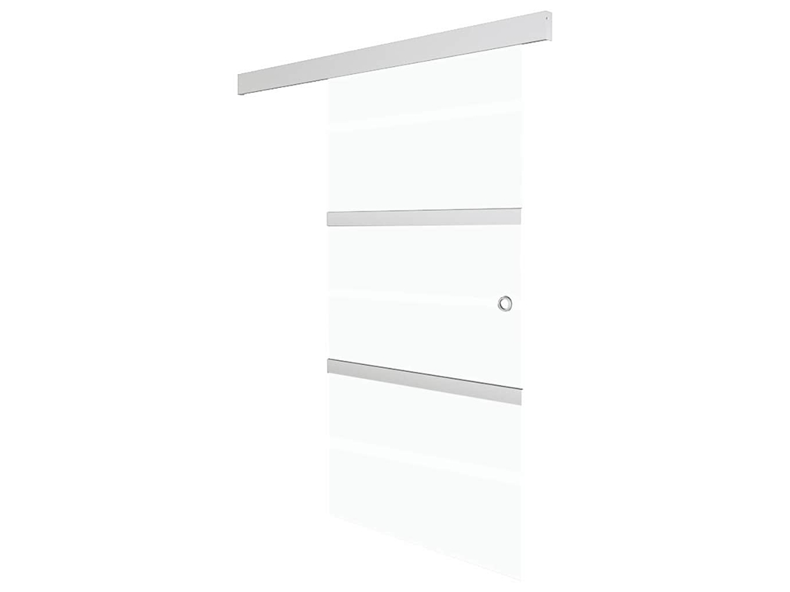 Puerta corredera VIDAXL Plateado Cristal (76x212cm)