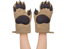 Guantes de silicona antirotura con forma de oso para horno, aptos para microondas y cocina, grosor 2025 (2026)