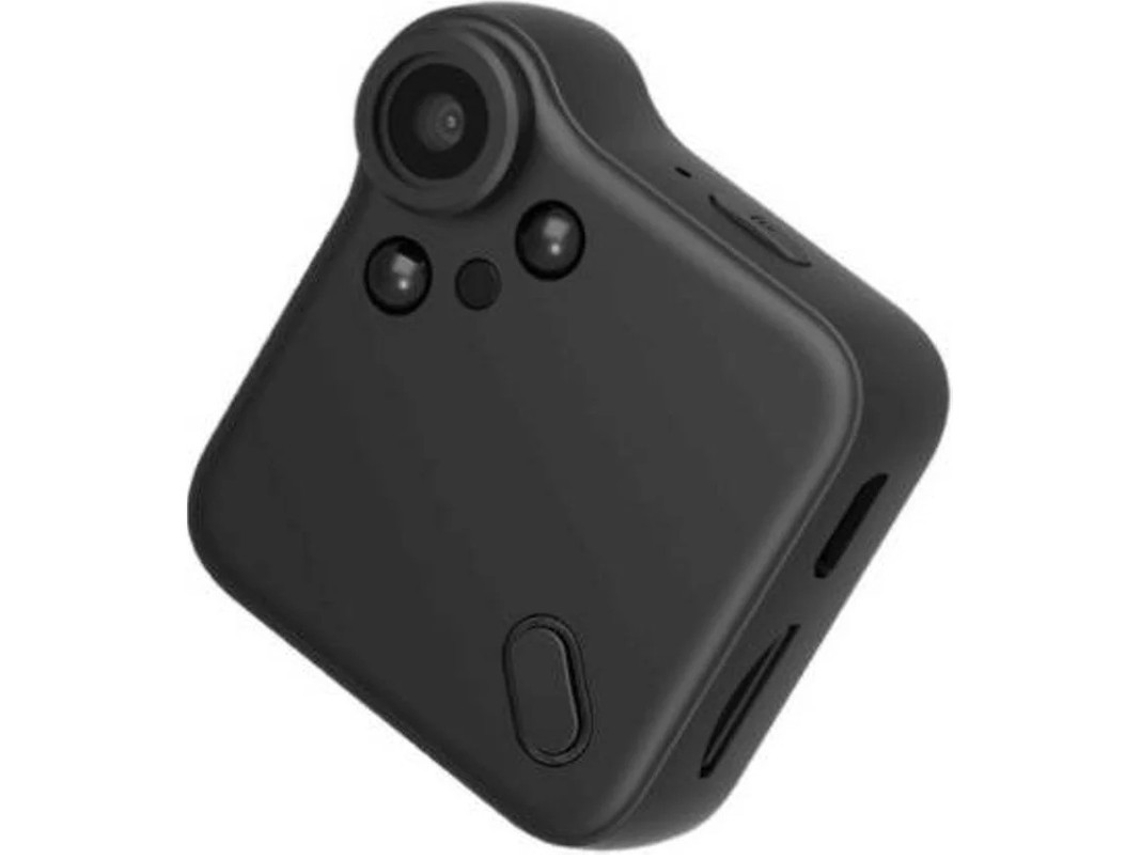 Mini cámara deportiva con imágenes de alta definición y memoria externa, ideal para interiores y exteriores Yizhood (negra)