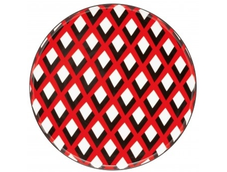 Plato para Tarta DESIGNED FOR LIVING Escamas Rojo 21cm
