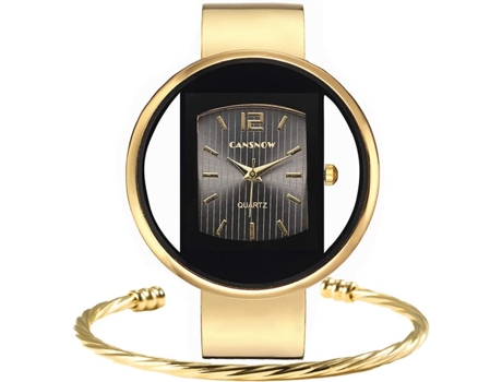 VEANXIN Relojes digitales para hombre Reloj de pulsera multifuncional resistente al agua-Oro