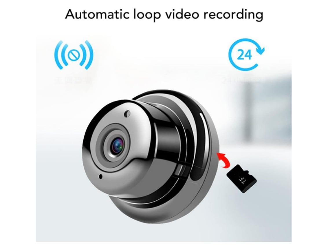 Mini cámara IP WiFi, cámara de vigilancia de seguridad para el