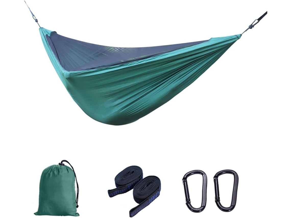 Hamaca Con Mosquitera Elástica De Apertura Automática, Antimosquitos Para Acampar Al Aire Libre.