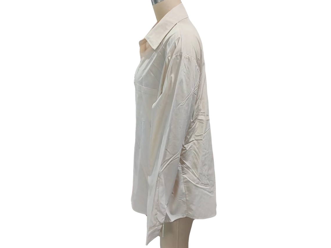 Camisa De Manga Larga Para Hombre Con Cuello De Solapa, Cuello Abotonado, Corte Casual Regular, Con Bolsillo En El Pecho, Amarilla, Talla 3xl