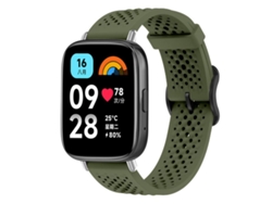 Correa para Redmi Watch 3 Active / Lite - Silicona transpirable - Hebilla de acero negra