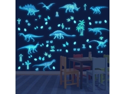 Adesivos De Parede De Dinossauros Que Brilham No Escuro – Autoadesivos Para Quarto Infantil (meninos) – Presente