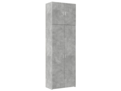Maison Exclusive - Aparador Alto Madera De Ingeniería Gris Hormigón 80x42,5x249 Cm