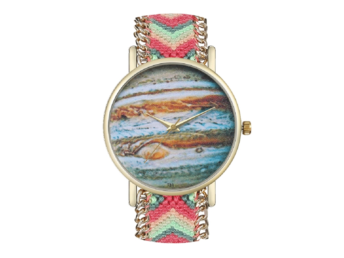 Reloj De Pulsera Unisex Con Correa De Alambre Tejido - Estilo Moderno Y Preciso
