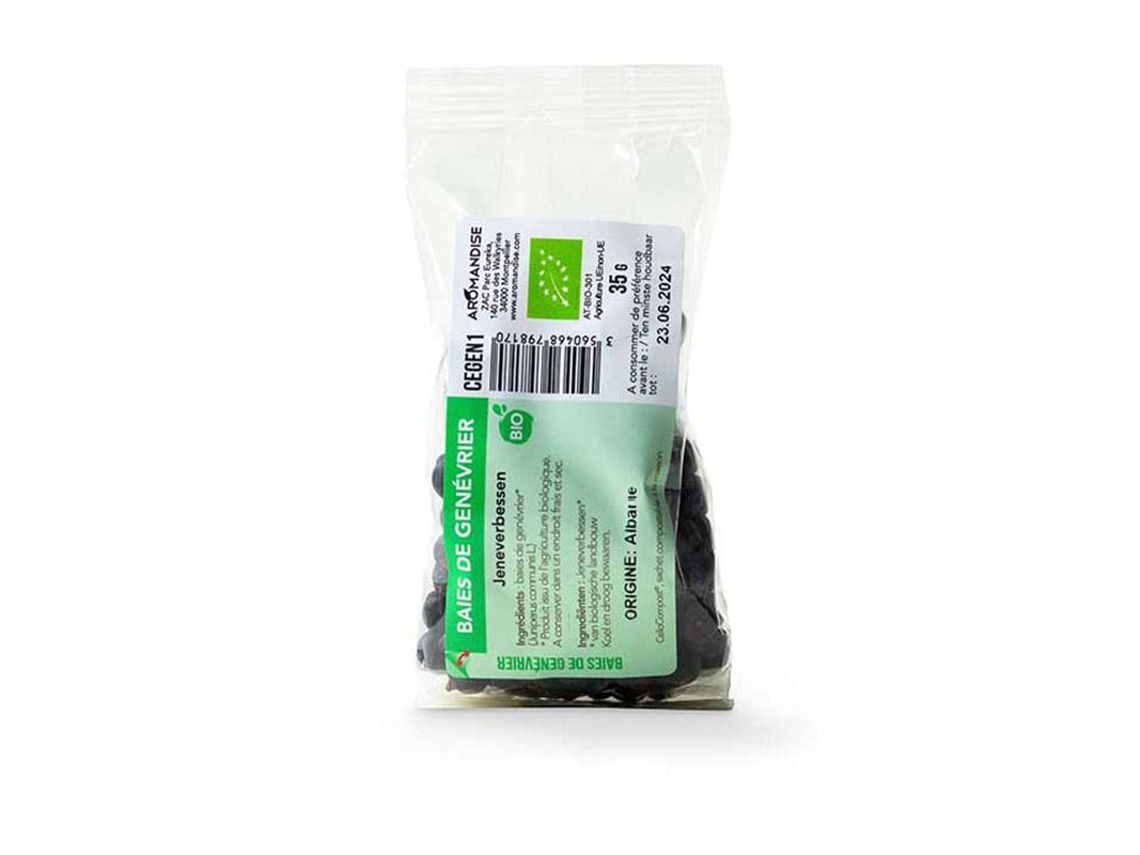 Bayas de enebro ecológicas - 35 g