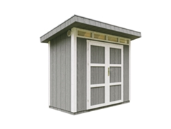 Caseta Jardin Exterior paneles a base de Madera LP SmartSide 3m2 con Suelo y Baldosas Bituminosas - L161xA294xA239 cm - TIMBELA M901A - Cavern steel