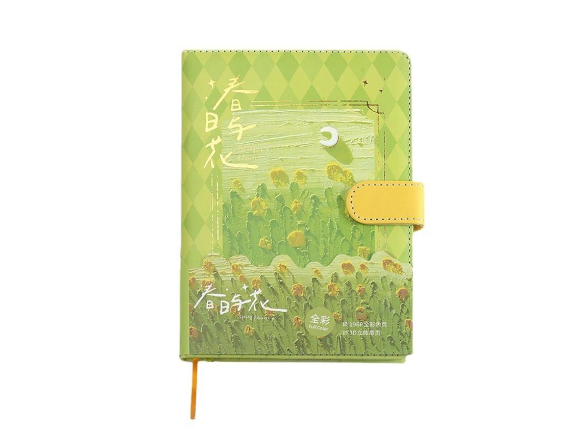 Cuaderno De Diario Con Cierre Magnético, Multifuncional, 196 Páginas, Bonito Diario Para Estudiantes.