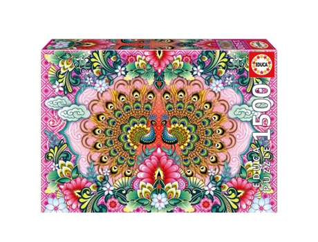 Puzzle EDUCA de 1500 Piezas Pavos Reales de Catalina Estrada 19942