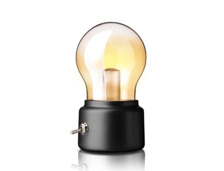 Vintage LED Bulbo Night Light Retro USB 5V Recargable Batería de humor Luminaria Escritura Mesa de escritorio Luces de mesa portátil de la cama | L...