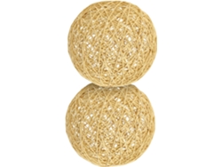 Juego De 2 Bolas Trenzadas De Algodón Y Lino, Resistentes Y Versátiles, Accesorio Decorativo Para Lámparas.