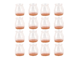 16 Protectores De Fieltro De Silicona Transparente Para Patas De Sillas, Antiarañazos, Silenciosos, Para Suelos De Madera.