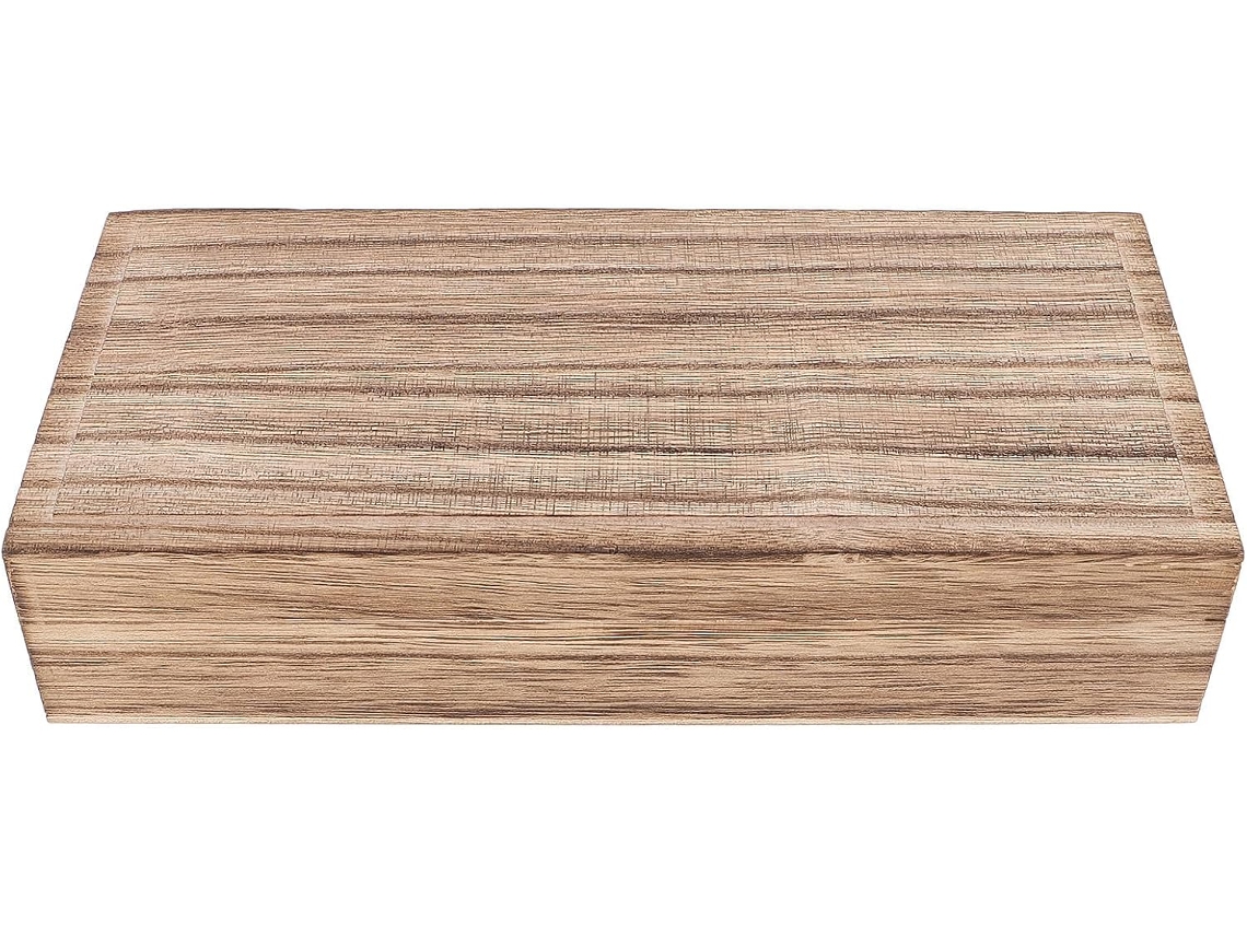 Joyero Retro Madera Color Caqui Guardar Empaquetar Broches Alfileres Gran