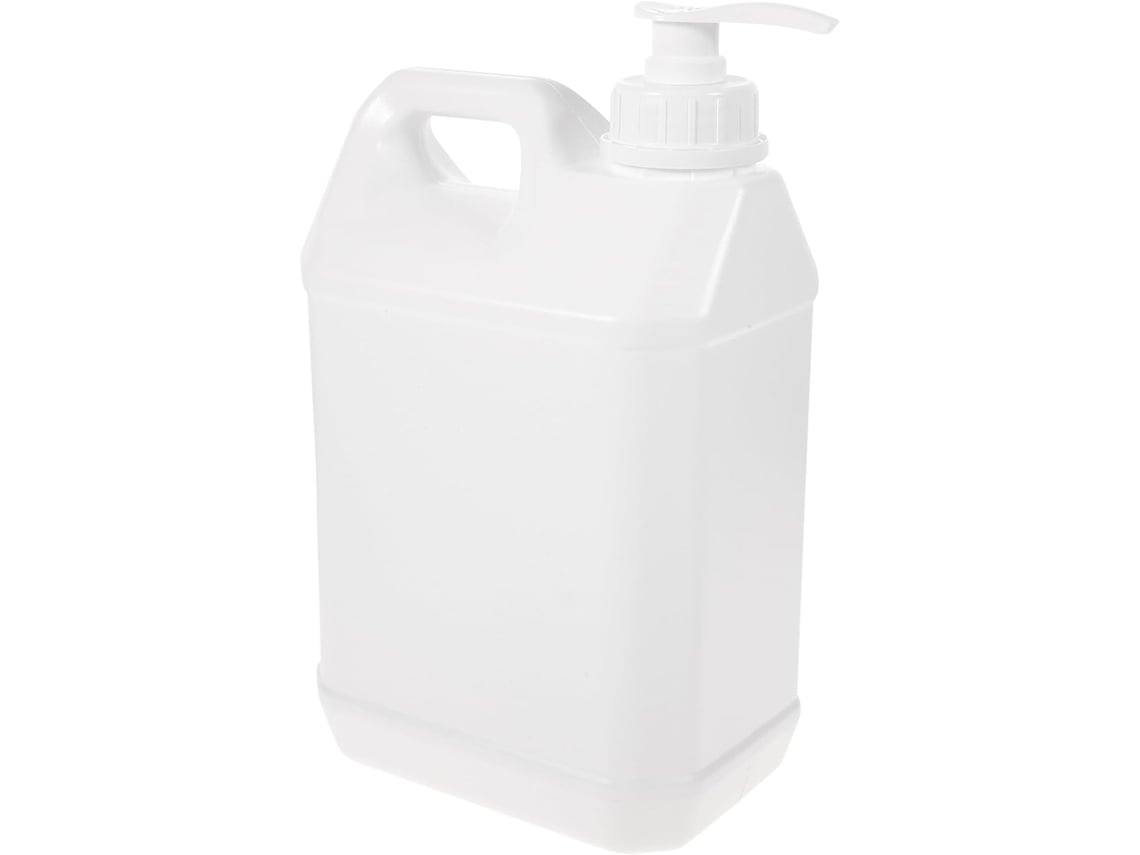 Frasco Com Bomba Dosadora Recarregável, Branco Leitoso, Para Cosméticos.