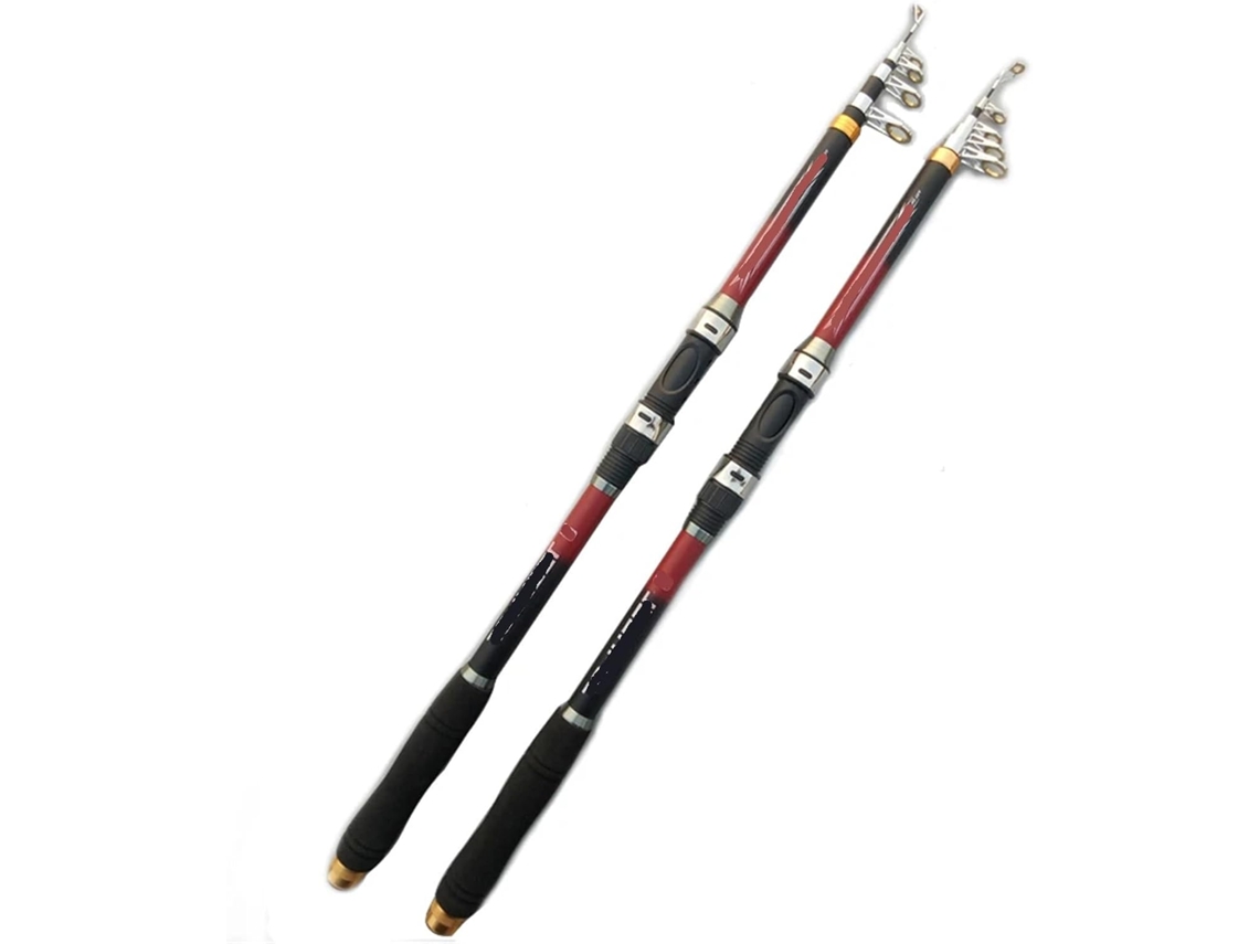 Caña De Pescar Telescópica Profesional Fibra Carbono 2,1 A 3,6 M, Accesorio Portátil Para Spinning, Ideal V...