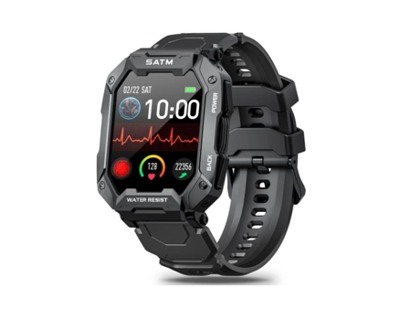 Reloj inteligente para adultos,Fitness Tracker con la presión arterial para la músicaSmartwatch para teléfonos Android--Negro VEANXIN