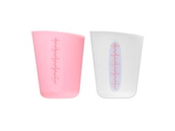 NEVEANCE Set de Tazas de Medición Flexibles de Silicona para Resina Epoxi, Mantequilla, Chocolate y Más - 2 Tazas para Derretir, Mezclar, Apretar y Verter - Ap