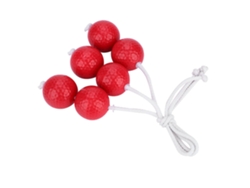 3 Pares De Pelotas De Repuesto Para Lanzamiento De Ladder Golf, Color Rojo.