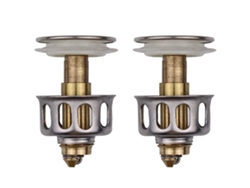 2 Tapones De Desagüe Universales Con Filtro Y Cesta Para Fregadero De Baño Y Cocina.