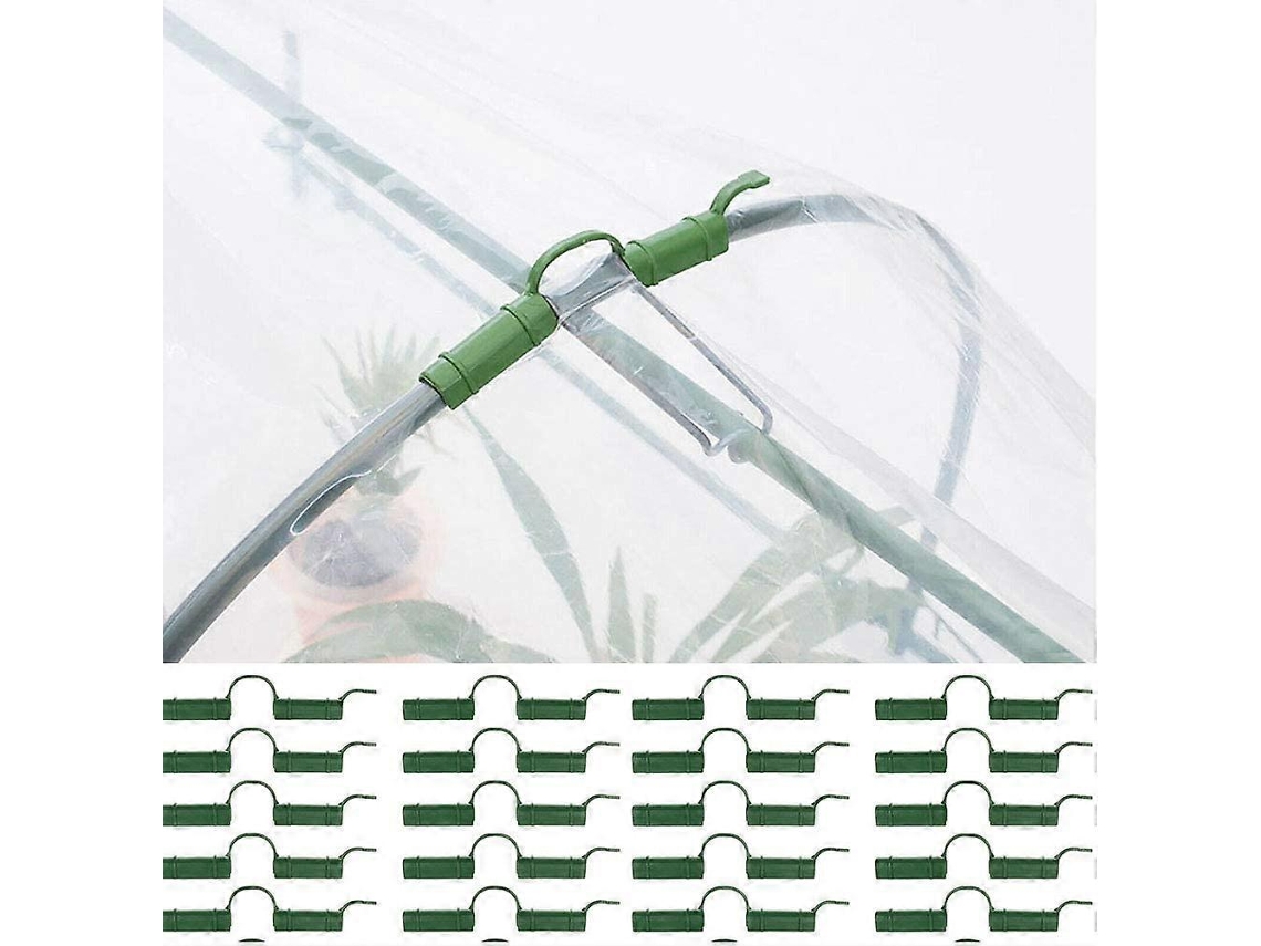 20 Abrazaderas Para Invernadero, Clip Para Tuberías Y Film, Clip De Red De Sombra, 11mm, Material Resistente Y Fácil Uso