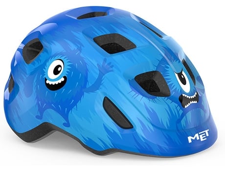 Casco MET Hooray Monstruo Brillo (Azul)