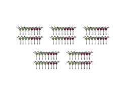 80pcs Side Brush For Ecovac Deebot Ozmo T9 T9 Aivi /t8 Max T8 Power T8 Aivi /n8 Pro Robot Vacuum Cleaner Accessories