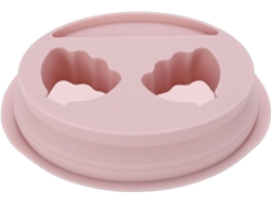 Recipiente Doble De Silicona Para Remojar Las Uñas, Ranura Para Herramientas De Manicura Profesional, Rosa, Suave.