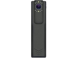 Minicámara grabadora de video, cámara policial portátil con visión nocturna, protege a toda la familia, 128 GB, Yizhood (negra)