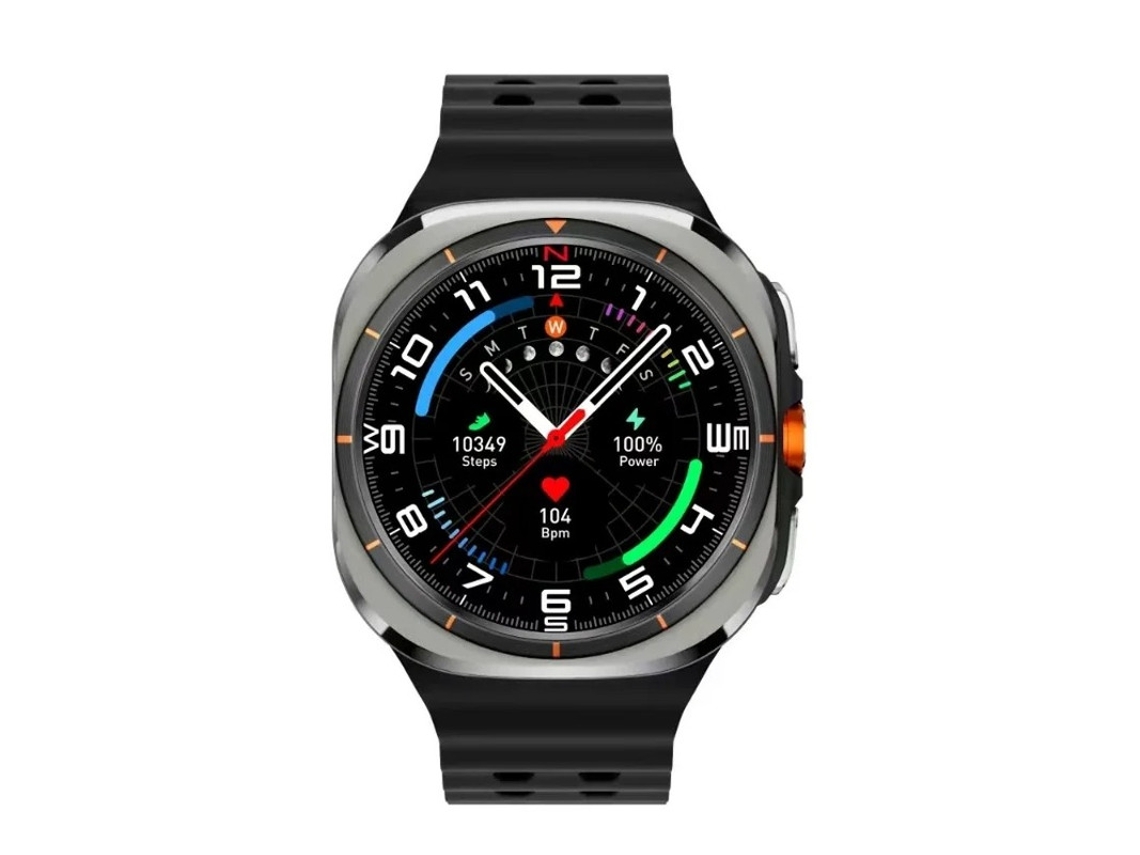 Reloj inteligente para hombre y mujer, con posicionamiento GPS, AMOLED, tarjeta SIM/WiFi, cámara giratoria y brújula para Android e iOS Yizhood (negro)