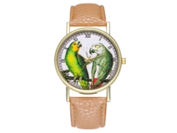 Reloj De Cuarzo Clásico Moderno Pareja Casual Unisex Regalo (beige)