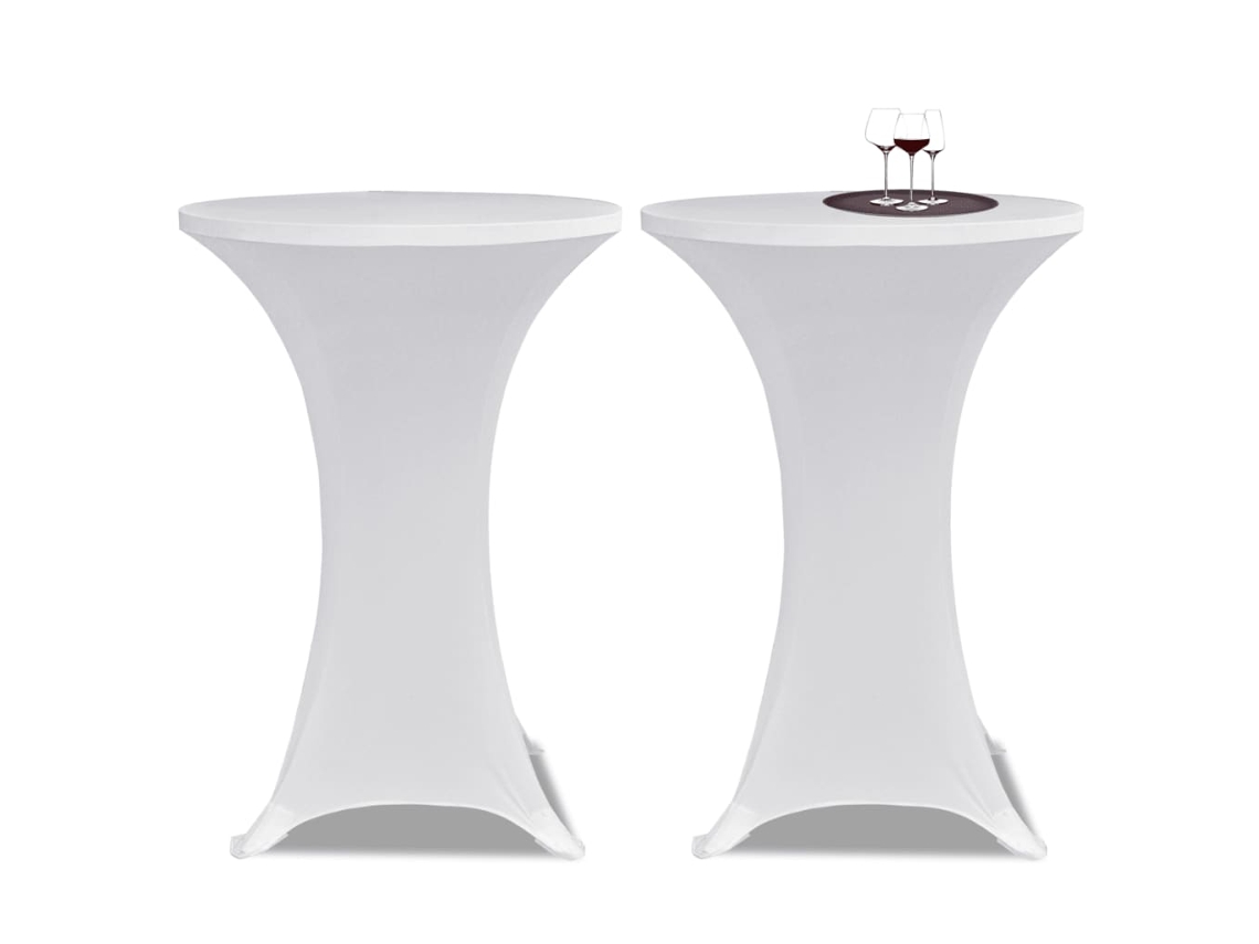 Mantel elástico Ø70, blanco / 2 piezas DKD HOME DECOR