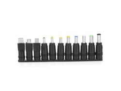 11 Adaptadores Conectores Dc 5.5x2.1mm Fêmea Para Fêmea Mini Usb/micro Usb Carregador Acessórios